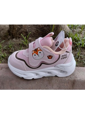 Cool Aida-Bebe 22/25 Unisex Çocuk Işıklı Taban Cırtlı Sneaker Spor Ayakkabı