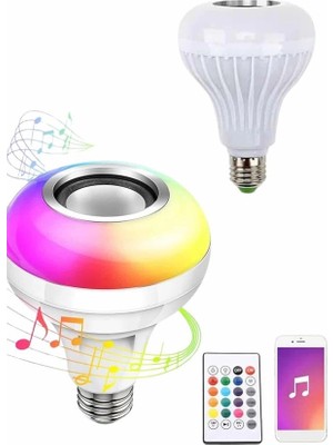 Eco Lounge Bluetooth Hoparlör Akıllı Rgb LED Işık Renk Değiştirme Ses Bombası Ampül Görünümlü