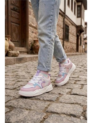 Cool Jacop-Flt 31-36 Çocuk Cırtlı ve Bağcıklı Sneaker Spor Ayakkabı
