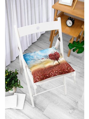 Remhome Rem Home Dijital Baskılı Pofidik Sandalye Minderi