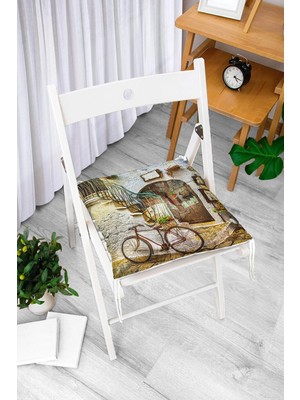 Rem Home Remhome Dijital Baskılı Pofidik Sandalye Minderi