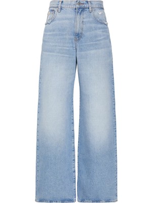 Calvin Klein Kadın / Kız Mavi Calvin Klein The Wıde Leg Tınted, Sd9, Sh, 25 Mavi Kadın Kot Pantolon