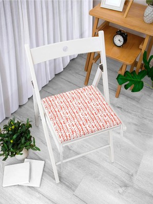 Rem Home Remhome Modern Sulu Boya Desenli Dijital Baskılı Fermuarlı Sandalye Minderi