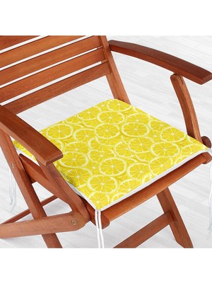 Rem Home Remhome Limon Konseptli Özel Tasarım 3D Fermuarlı Sandalye Minderi