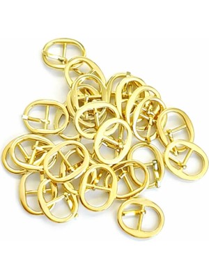 İğne İzi 10 Adet 22 mm Metal Pin Tokalı Çanta Saat Tokası Gold, Oval Metal Çanta Tokası, 18X22 mm Çanta Aksesuarı Hobi Malzemesi, Dıy Çanta Yapımı Için Gold Metal Toka