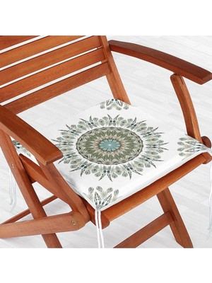Rem Home Remhome Modern Damask Desenli Dijital Baskılı Fermuarlı Sandalye Minderi
