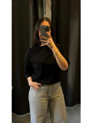 Bisiklet Yaka Basic Tshirt