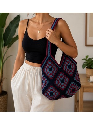 3K Collection Handmade Bohem Desenli Omuz Çantası