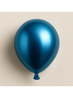 Niyet 5" Mavi Krom Lateks Balon 100'LÜ - Dekorasyon-Doğum Günü-Parti-Süsleme