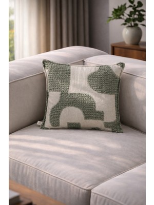 Needle Dune Yeşil Kırlent Kılıfı (45X45)