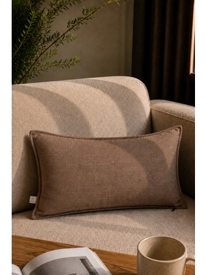 Needle Origine Kahve Kırlent Kılıfı (30X50)
