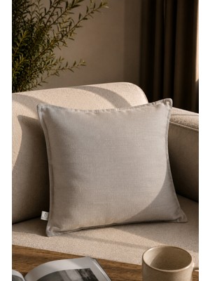 Needle Origine Taş Beji Kırlent Kılıfı (45X45)