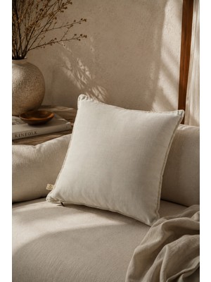 Needle Origine Kırık Beyaz Kırlent Kılıfı (45X45)