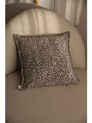 Needle Leo Gri Kırlent Kılıfı (45X45)