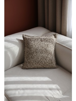 Needle Cookie Açık Kahve Kırlent Kılıfı (45X45)