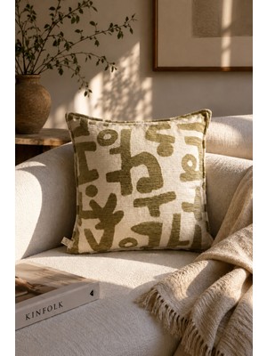 Needle Nomad Bej Kırlent Kılıfı (45X45)