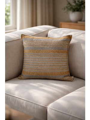 Needle Siena Hardal Kırlent Kılıfı (45X45)