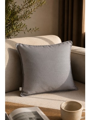 Needle Origine Açık Gri Kırlent Kılıfı (45X45)