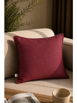 Needle Origine Bordo Kırlent Kılıfı (45X45)