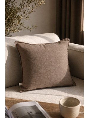 Needle Origine Kahve Kırlent Kılıfı (45X45)