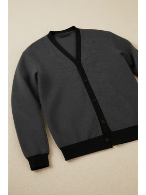 Buratti Pamuklu Regular Fit Düğmeli V Yaka Hırka Erkek Hırka 456205