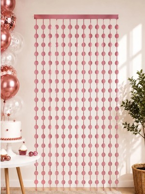 Puanlı Mat Perde Rose Gold 1X2M