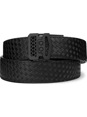 Kore 1.5'' Deri x Hasır Desen Taktik Kemer
