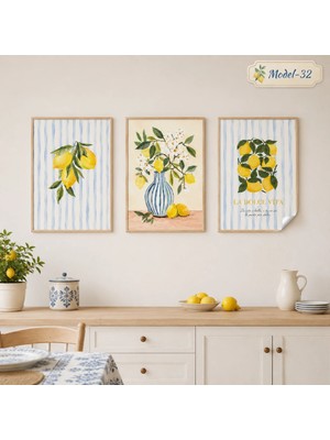 Akıllı Kağıt Statik Tutunma Özellikli Tablo - Poster Modern (Model- 32)