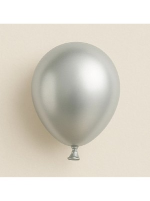 Niyet 5" Silver (Gümüş) Krom Lateks Balon 100'LÜ - Dekorasyon-Doğum Günü-Parti-Süsleme