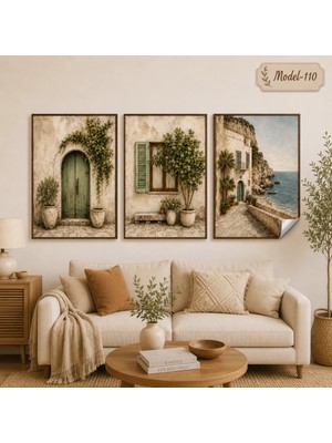 Akıllı Kağıt Statik Tutunma Özellikli Tablo - Poster Manzara (Model- 110)