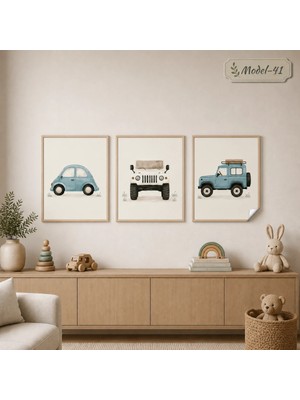 Akıllı Kağıt Statik Tutunma Özellikli Tablo - Poster Çocuk Odası (Model-41)