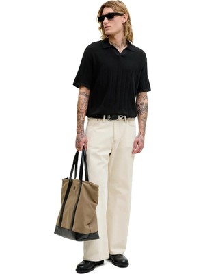 Jack & Jones Jack&jones 12288418 Yakali Erkek Tshirt - Siyah