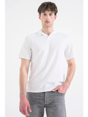 Jack & Jones Jack&jones 12288948 Yakali Erkek Tshirt - Beyaz