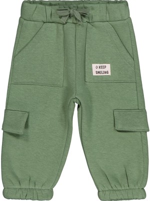 Civil Baby Keep Smiling Etiketli Basic 6-18 Ay Eşofman Altı - Yeşil