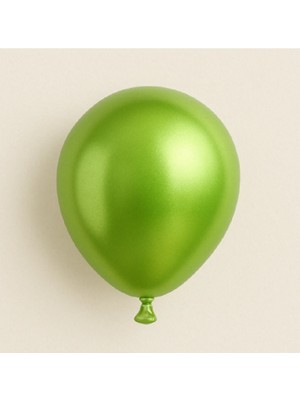 Niyet 5" Açık Yeşil (Fıstık Yeşili) Krom Lateks Balon 100'LÜ - Dekorasyon-Doğum Günü-Parti-Süsleme