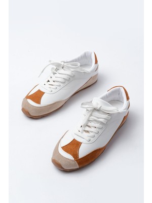 Zerenyus ZRİNRS-02 Premium Taba Garni İnce Taban Kadın Sneaker