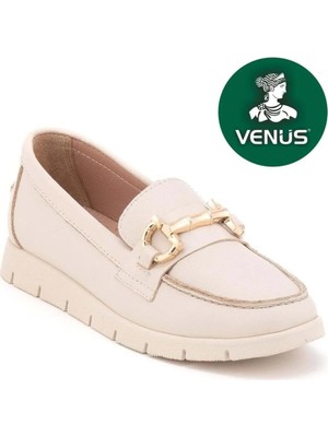 Venüs 25076042Y Hakiki Deri Yumuşak Esnek Taban Kadın Loafer Ayakkabı