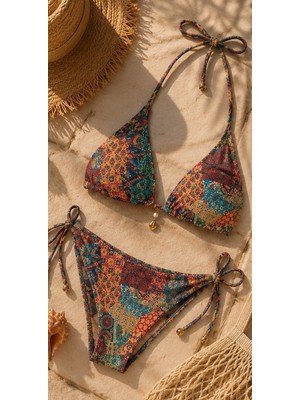 Ece's Design Kadın Amazon Desenli Bikini Takımı MY1005