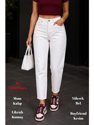 Cedy Denim Kadın Yüksek Bel Soho Boyfriend Jean C599