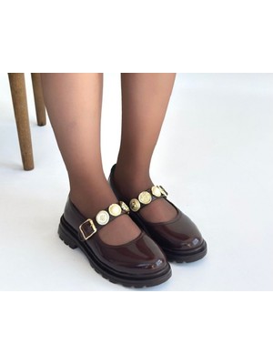 DMR Elegance Okira Kahverengi Rugan Oxford Ayakkabı