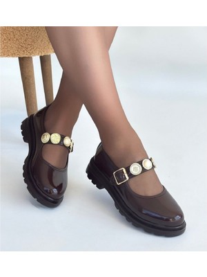 DMR Elegance Okira Kahverengi Rugan Oxford Ayakkabı