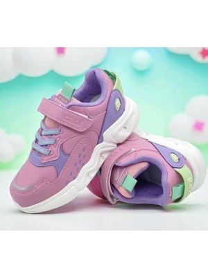 Cool Valery-Ptk 26/30  Çocuk Işıklı Taban Cırtlı Sneaker Spor Ayakkabı