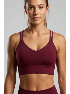 Mataş Kadın Çapraz Sırt Ince Askılı Pedli Toparlayıcı Sporcu Sütyeni Bralette