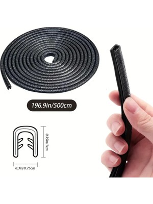 AyrStore 5 Metrelik Araba Kapı Kenar Koruma Şeridi Rulosu