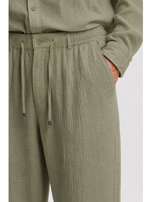 Etikmen Haki Regular Fit Müslin Pantolon