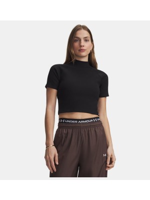 Under Armour Kadın UA Rival Rib Mock Kısa Kollu T-shirt