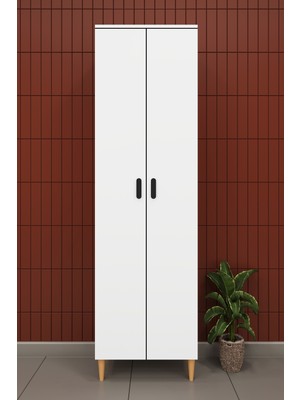Asra Trend Modern 2 Kapaklı Çok Amaçlı Mutfak Banyo Dolabı %100 Mdf Erzak Kiler Dolabı FD03