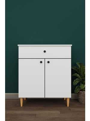 Asra Trend Modern Çekmeceli Çok Amaçlı Mutfak Banyo Dolabı %100 Mdf Erzak Kiler Dolabı FD01