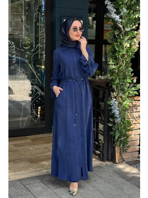 Miss Dalida Cupro Kap 2268329 Lacivert