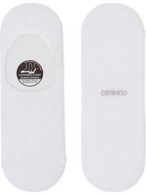 Derimod Erkek Beyaz Bambu Kısa Çorap 000A2C10186F